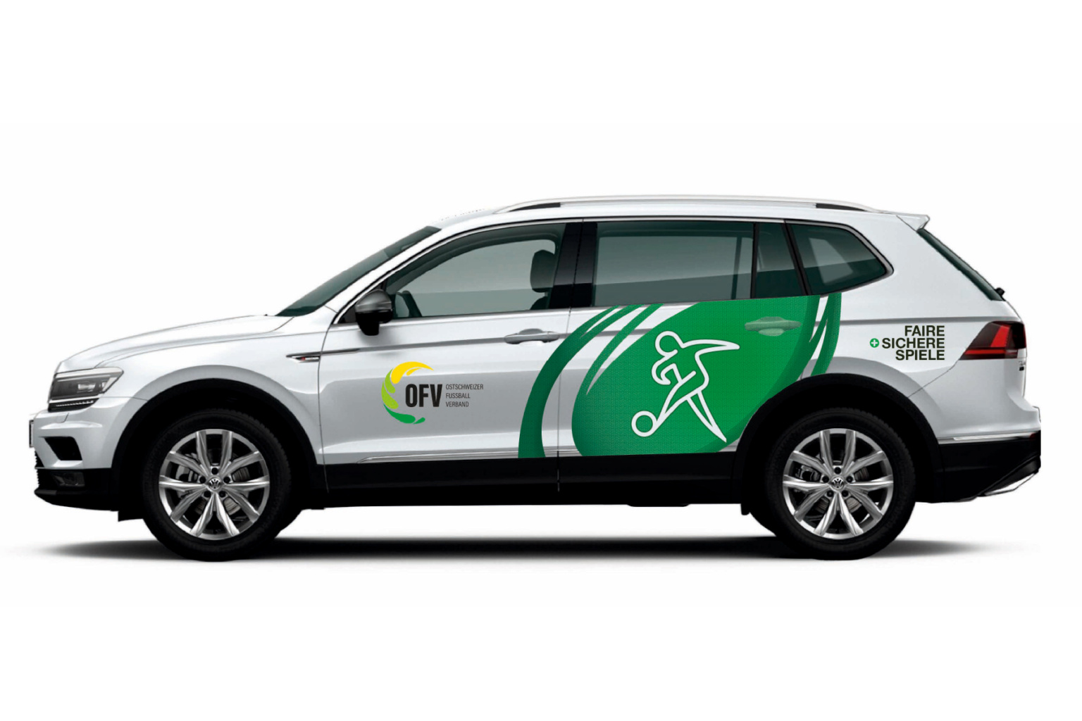Ostschweizer_Fussballverband_Fahrzeugbeschriftung_Teilfolierung